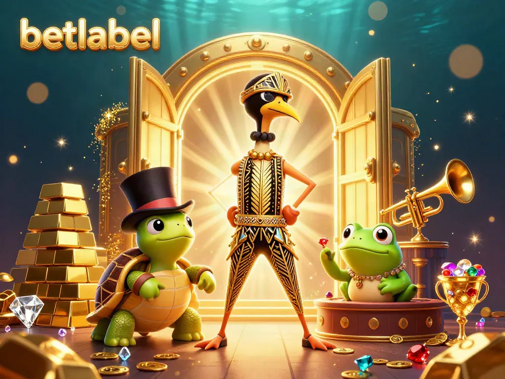 Experience excitement at Betlabel with lively characters celebrating the thrill of casino gaming.